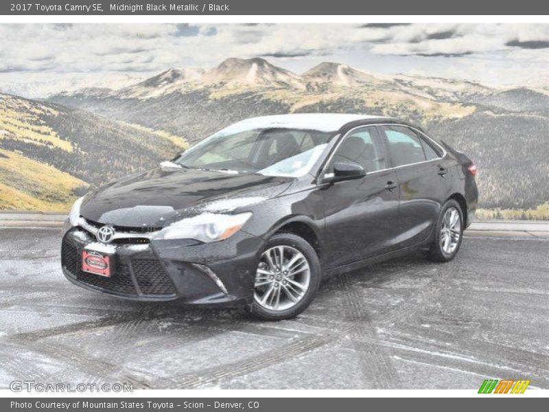 Midnight Black Metallic / Black 2017 Toyota Camry SE