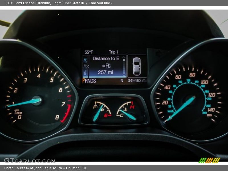Ingot Silver Metallic / Charcoal Black 2016 Ford Escape Titanium