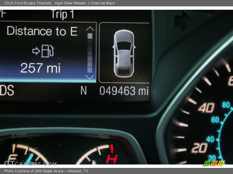 Ingot Silver Metallic / Charcoal Black 2016 Ford Escape Titanium