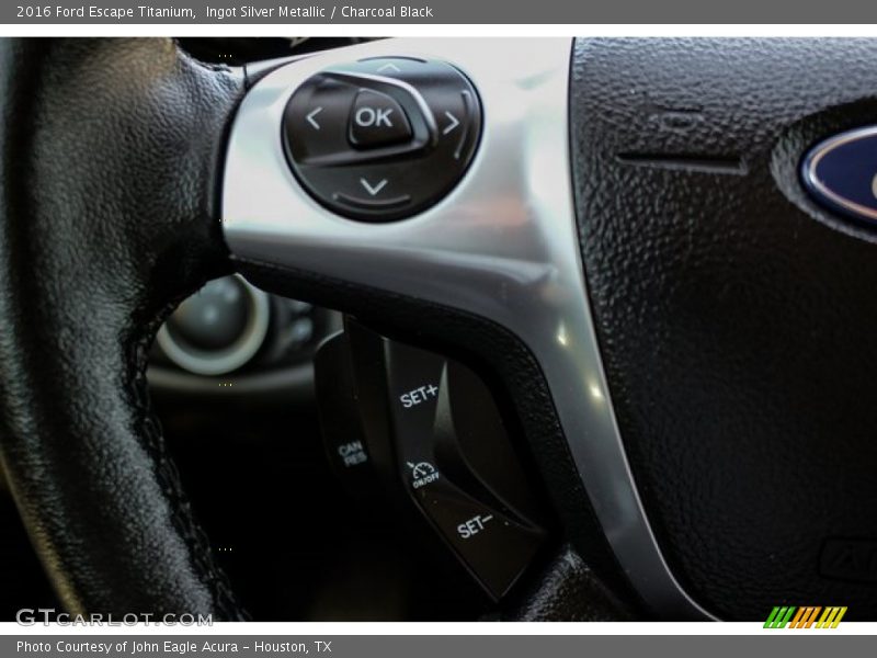 Ingot Silver Metallic / Charcoal Black 2016 Ford Escape Titanium