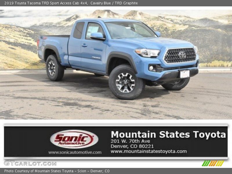 Cavalry Blue / TRD Graphite 2019 Toyota Tacoma TRD Sport Access Cab 4x4