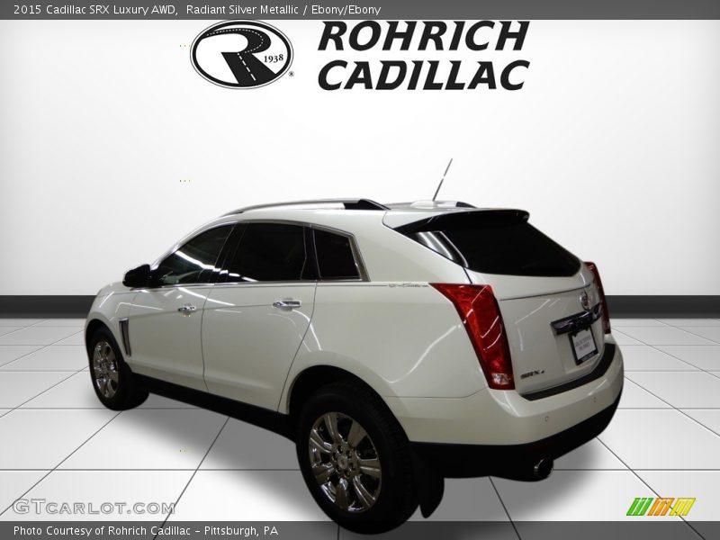 Radiant Silver Metallic / Ebony/Ebony 2015 Cadillac SRX Luxury AWD