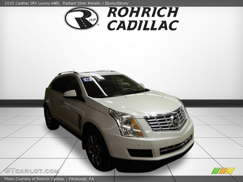 Radiant Silver Metallic / Ebony/Ebony 2015 Cadillac SRX Luxury AWD