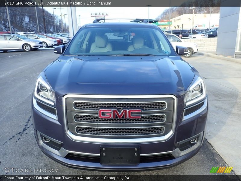 Atlantis Blue Metallic / Light Titanium 2013 GMC Acadia SLT