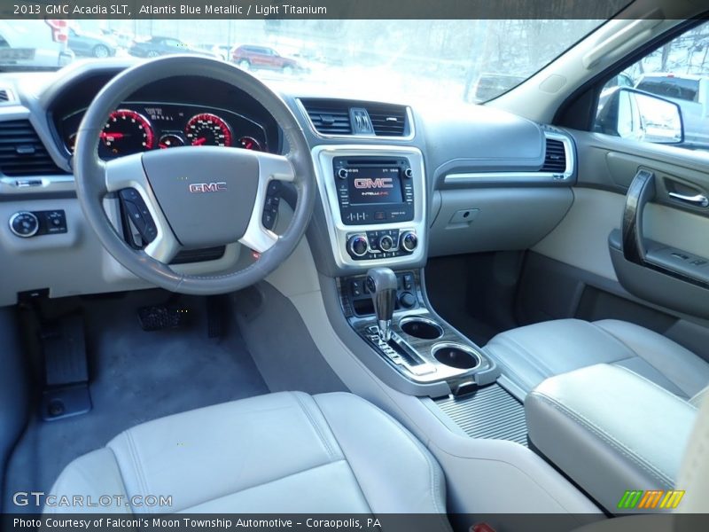 Atlantis Blue Metallic / Light Titanium 2013 GMC Acadia SLT
