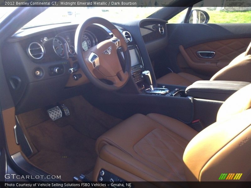 Midnight Emerald Metallic / Dark Bourbon 2012 Bentley Continental GT