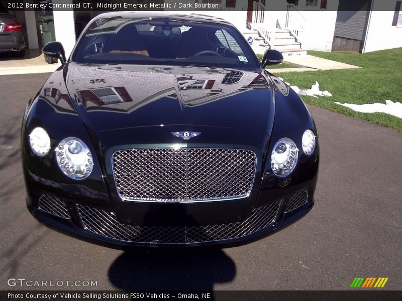 Midnight Emerald Metallic / Dark Bourbon 2012 Bentley Continental GT