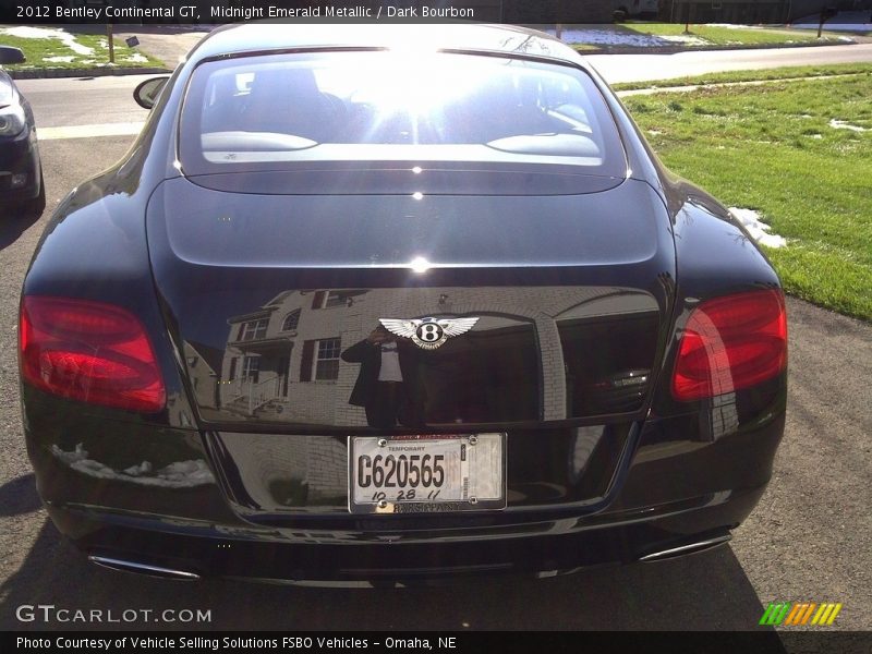 Midnight Emerald Metallic / Dark Bourbon 2012 Bentley Continental GT