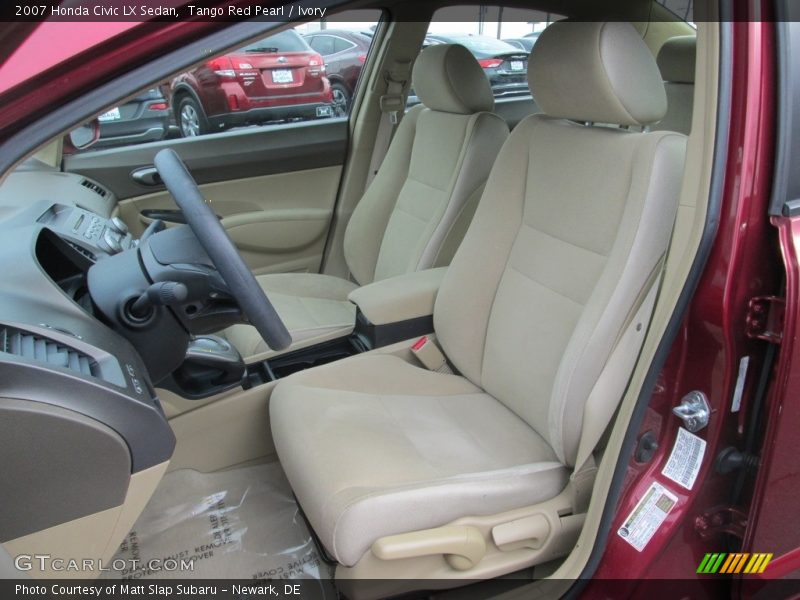 Tango Red Pearl / Ivory 2007 Honda Civic LX Sedan