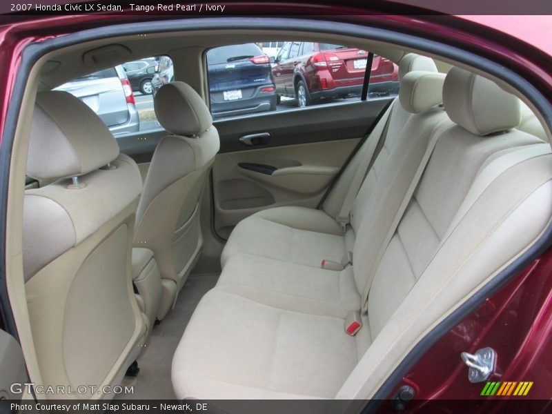 Tango Red Pearl / Ivory 2007 Honda Civic LX Sedan