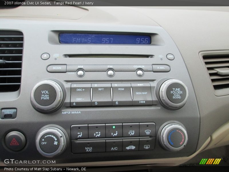 Tango Red Pearl / Ivory 2007 Honda Civic LX Sedan