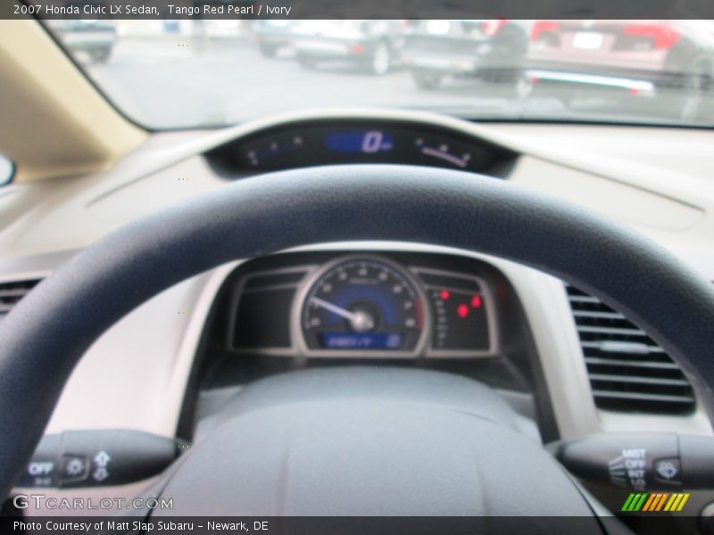 Tango Red Pearl / Ivory 2007 Honda Civic LX Sedan