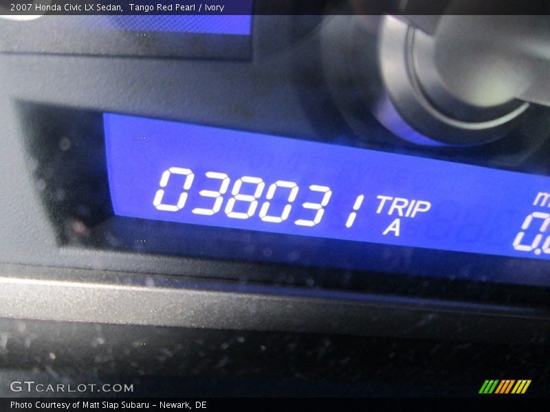 Tango Red Pearl / Ivory 2007 Honda Civic LX Sedan
