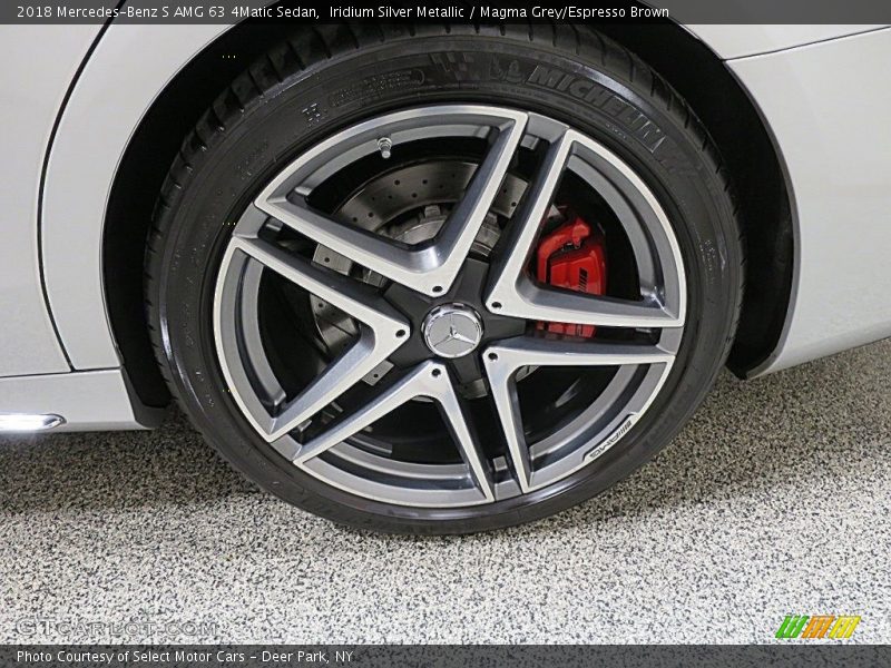 Iridium Silver Metallic / Magma Grey/Espresso Brown 2018 Mercedes-Benz S AMG 63 4Matic Sedan