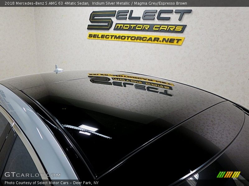 Iridium Silver Metallic / Magma Grey/Espresso Brown 2018 Mercedes-Benz S AMG 63 4Matic Sedan