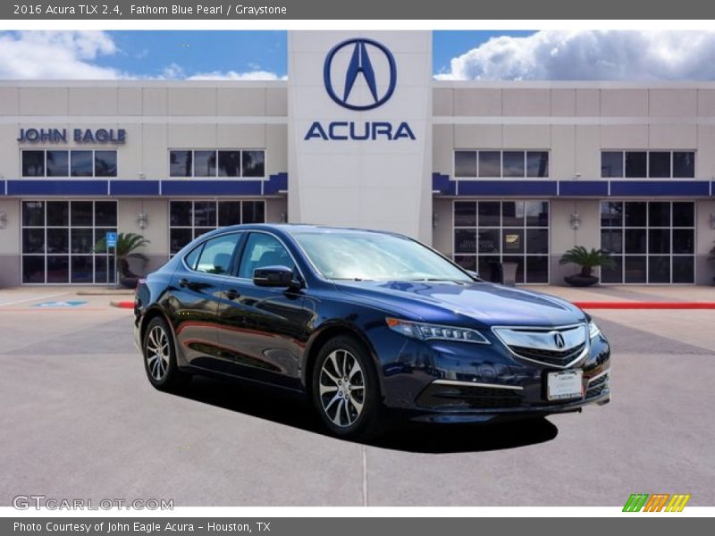 Fathom Blue Pearl / Graystone 2016 Acura TLX 2.4