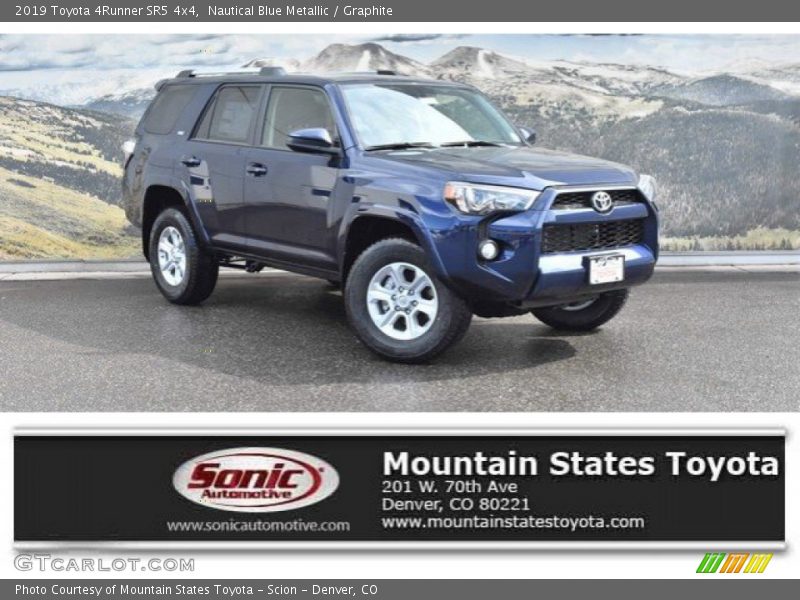 Nautical Blue Metallic / Graphite 2019 Toyota 4Runner SR5 4x4