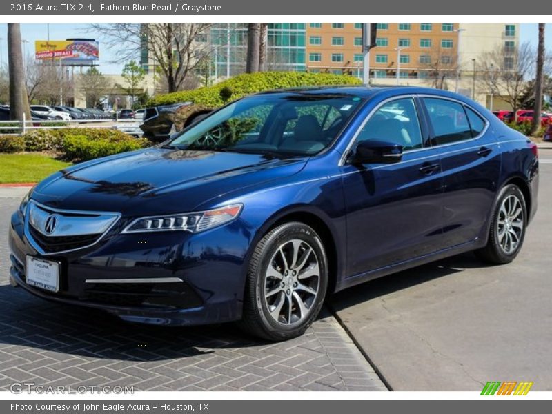 Fathom Blue Pearl / Graystone 2016 Acura TLX 2.4