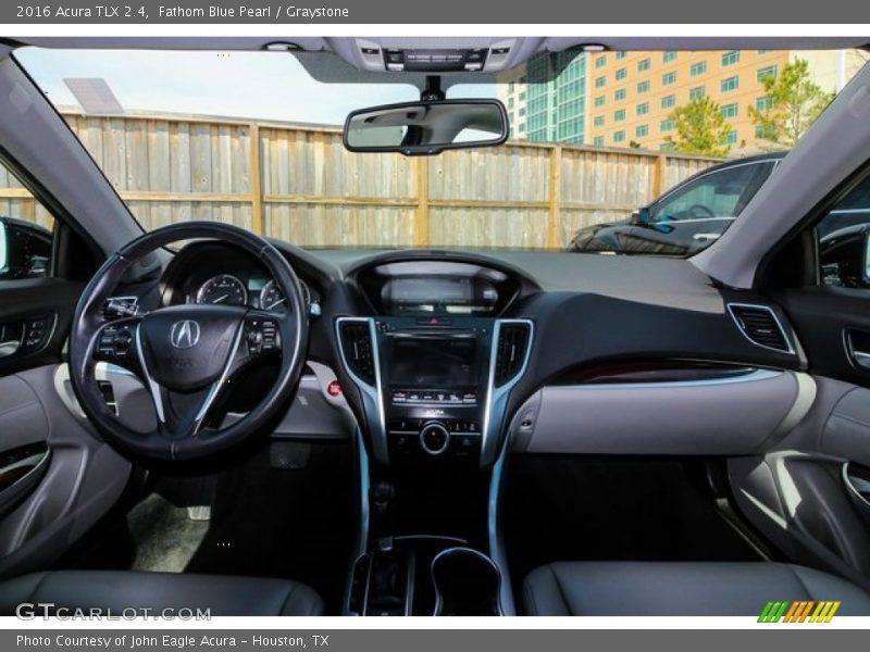 Fathom Blue Pearl / Graystone 2016 Acura TLX 2.4