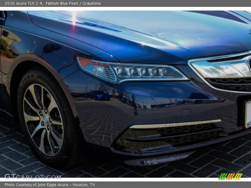 Fathom Blue Pearl / Graystone 2016 Acura TLX 2.4