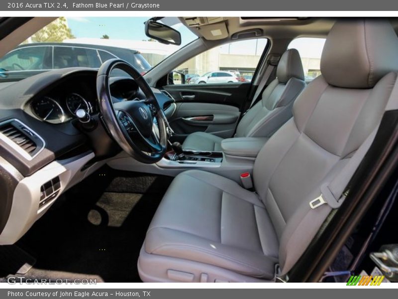Fathom Blue Pearl / Graystone 2016 Acura TLX 2.4