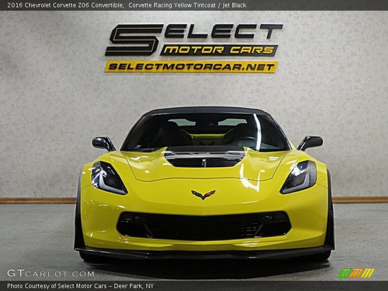 Corvette Racing Yellow Tintcoat / Jet Black 2016 Chevrolet Corvette Z06 Convertible