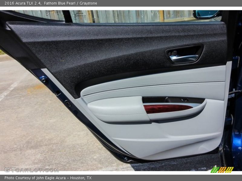 Fathom Blue Pearl / Graystone 2016 Acura TLX 2.4