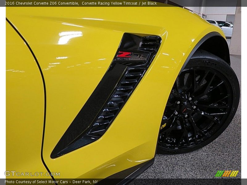Corvette Racing Yellow Tintcoat / Jet Black 2016 Chevrolet Corvette Z06 Convertible