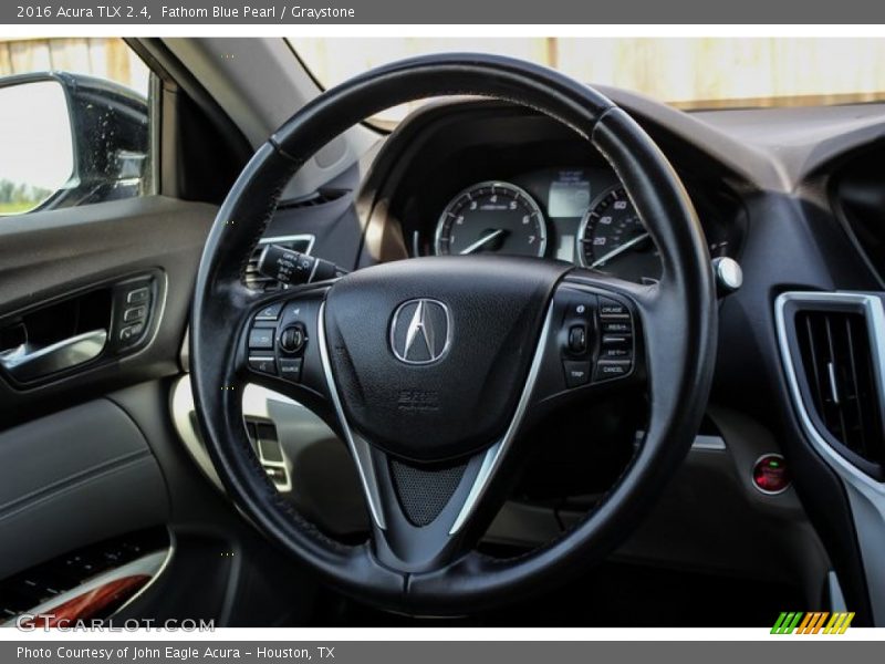 Fathom Blue Pearl / Graystone 2016 Acura TLX 2.4