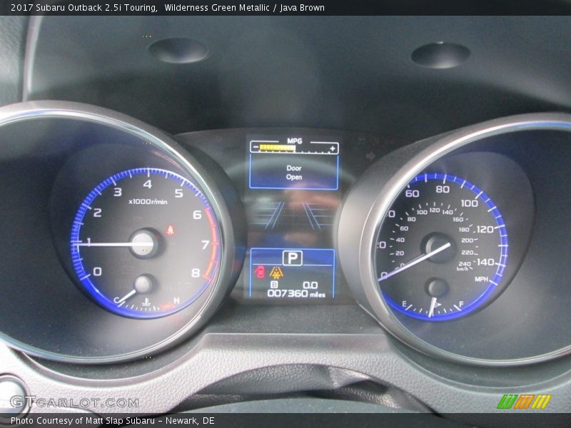 Wilderness Green Metallic / Java Brown 2017 Subaru Outback 2.5i Touring