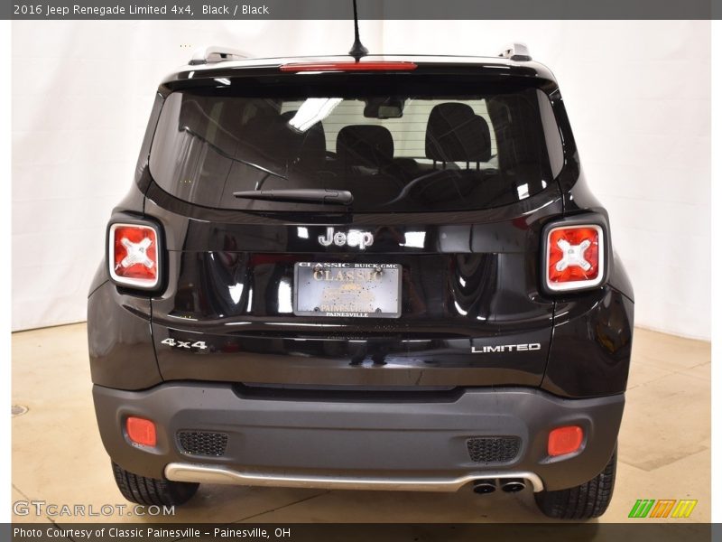 Black / Black 2016 Jeep Renegade Limited 4x4