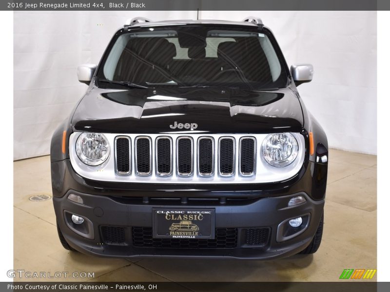 Black / Black 2016 Jeep Renegade Limited 4x4