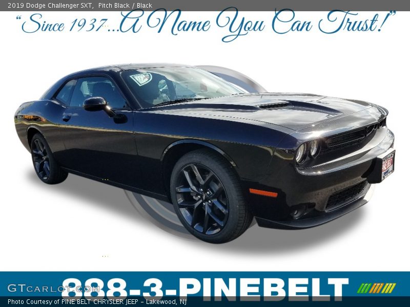 Pitch Black / Black 2019 Dodge Challenger SXT