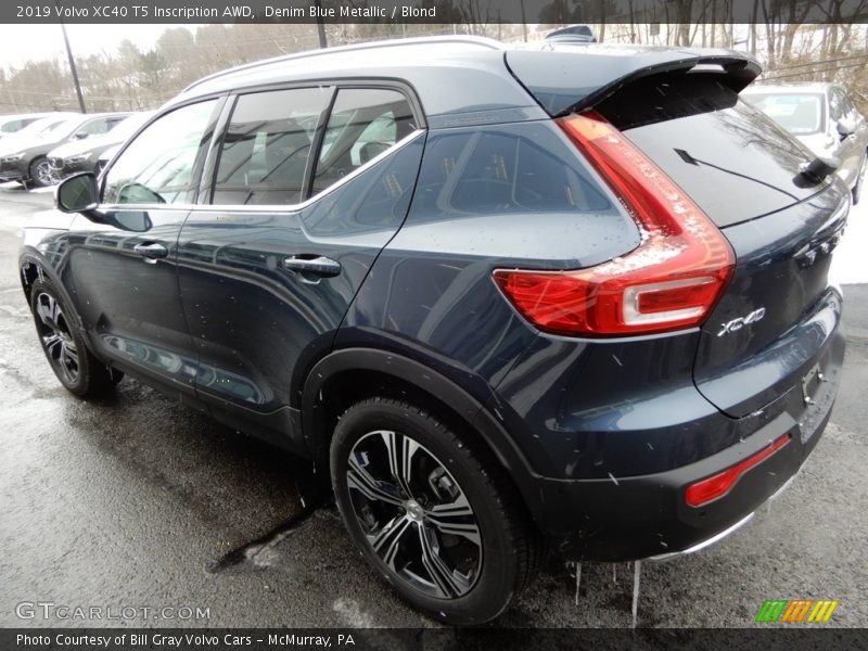 Denim Blue Metallic / Blond 2019 Volvo XC40 T5 Inscription AWD
