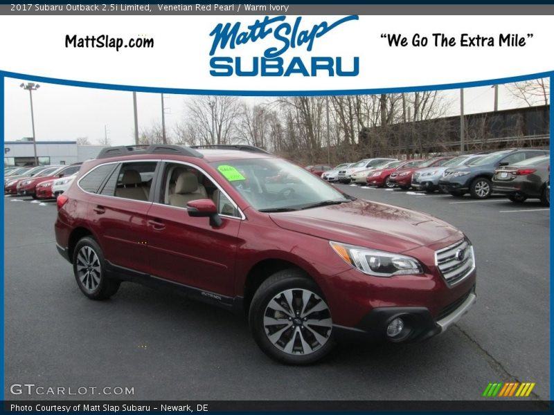 Venetian Red Pearl / Warm Ivory 2017 Subaru Outback 2.5i Limited