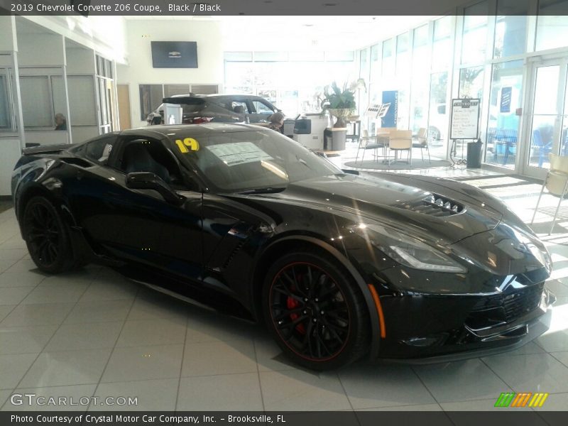 Black / Black 2019 Chevrolet Corvette Z06 Coupe