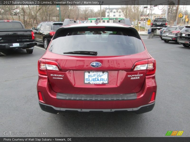 Venetian Red Pearl / Warm Ivory 2017 Subaru Outback 2.5i Limited