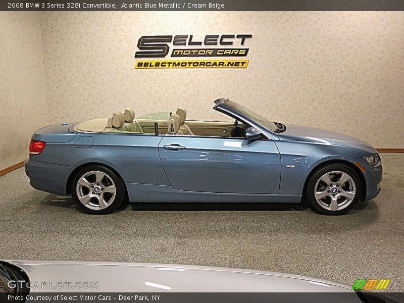 Atlantic Blue Metallic / Cream Beige 2008 BMW 3 Series 328i Convertible