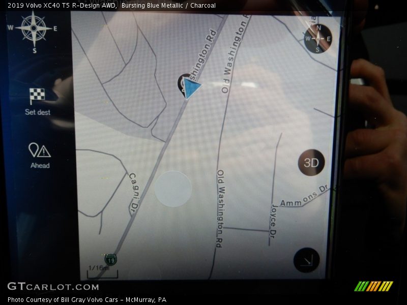 Bursting Blue Metallic / Charcoal 2019 Volvo XC40 T5 R-Design AWD