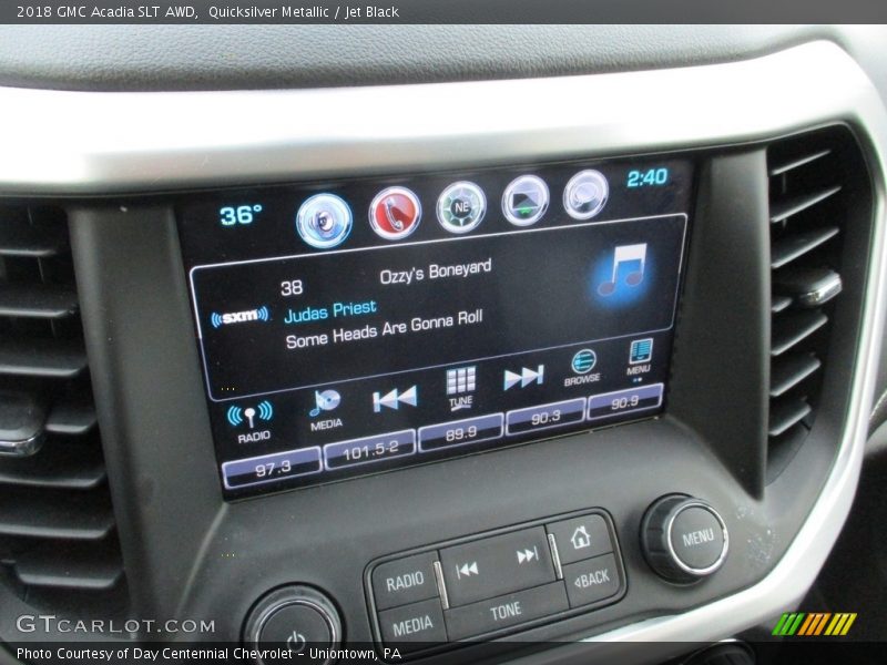 Quicksilver Metallic / Jet Black 2018 GMC Acadia SLT AWD
