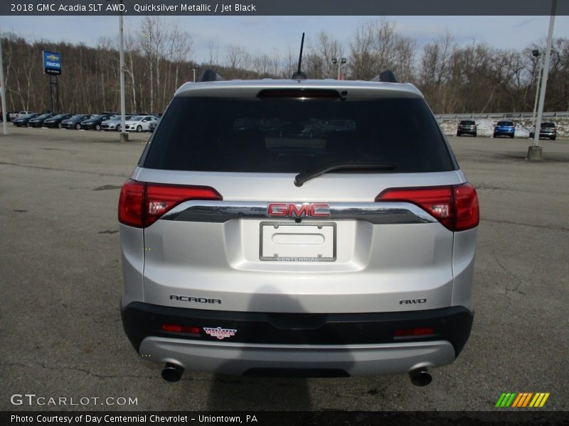 Quicksilver Metallic / Jet Black 2018 GMC Acadia SLT AWD