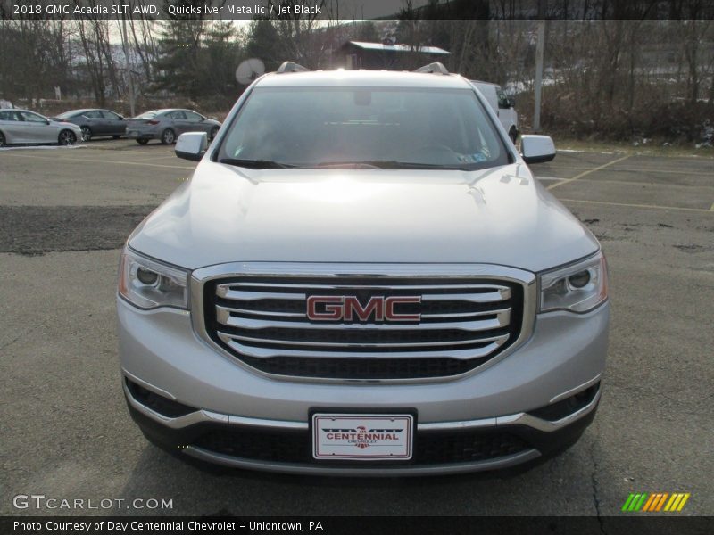 Quicksilver Metallic / Jet Black 2018 GMC Acadia SLT AWD