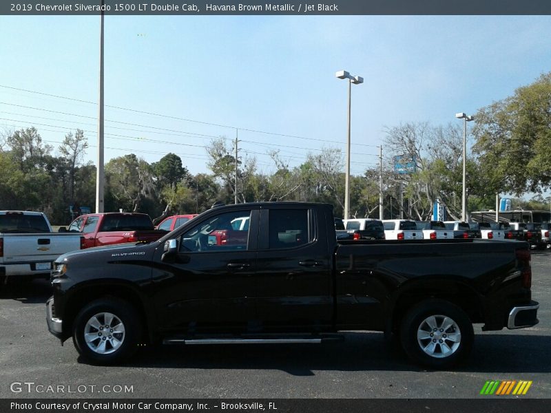 Havana Brown Metallic / Jet Black 2019 Chevrolet Silverado 1500 LT Double Cab