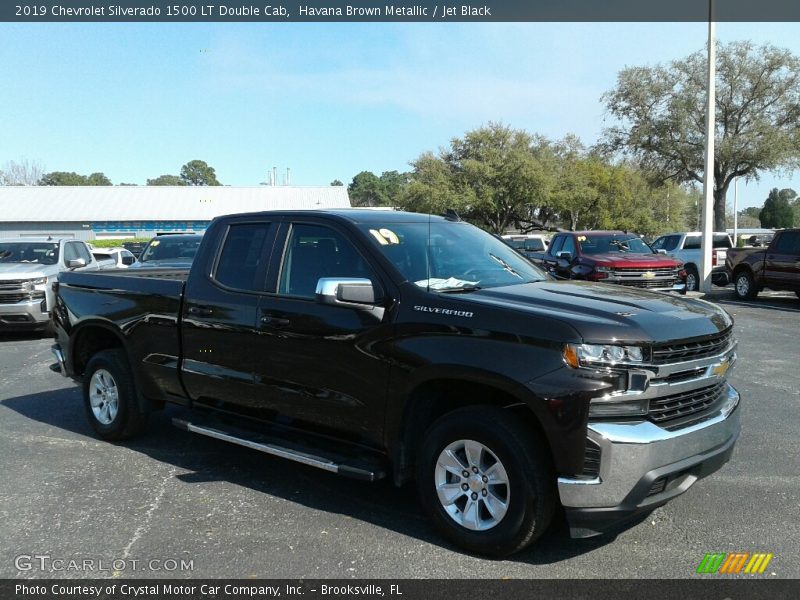 Havana Brown Metallic / Jet Black 2019 Chevrolet Silverado 1500 LT Double Cab