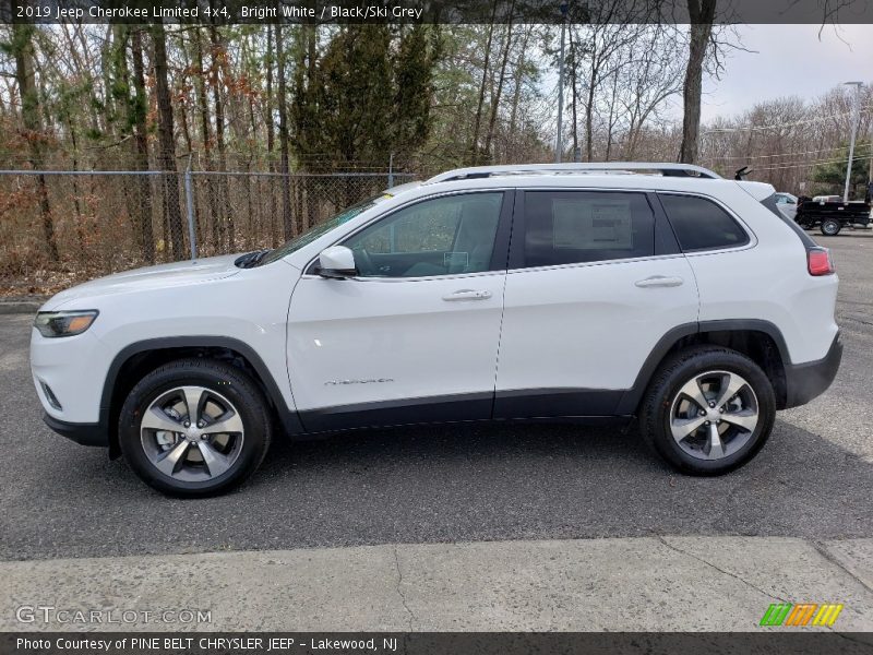 Bright White / Black/Ski Grey 2019 Jeep Cherokee Limited 4x4