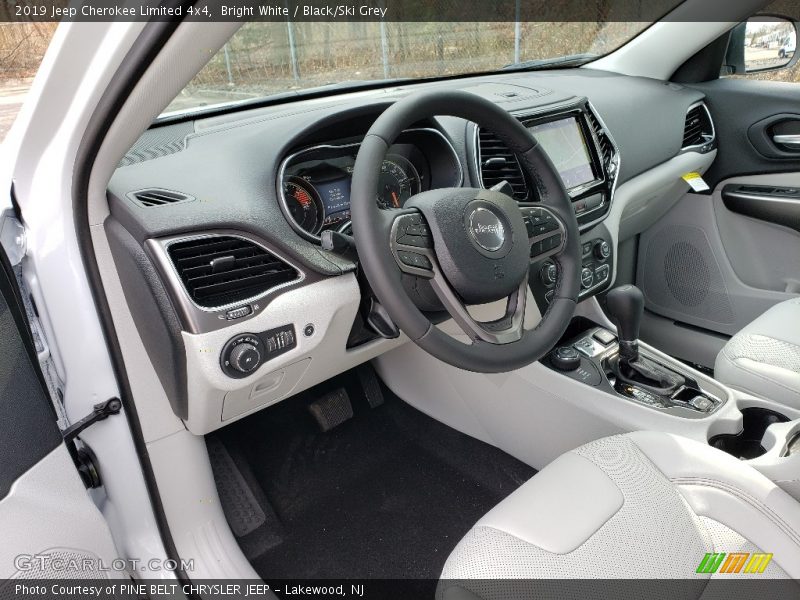 Bright White / Black/Ski Grey 2019 Jeep Cherokee Limited 4x4