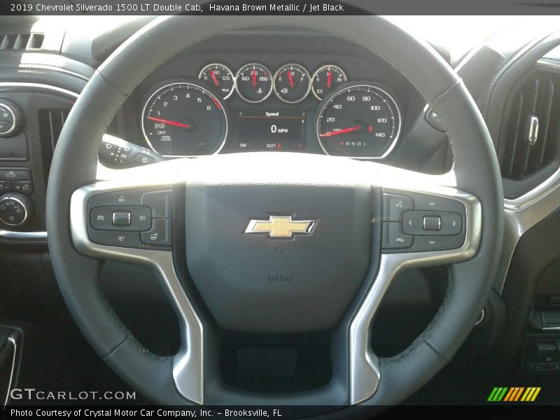 Havana Brown Metallic / Jet Black 2019 Chevrolet Silverado 1500 LT Double Cab