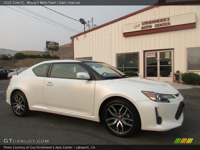 Blizzard White Pearl / Dark Charcoal 2015 Scion tC