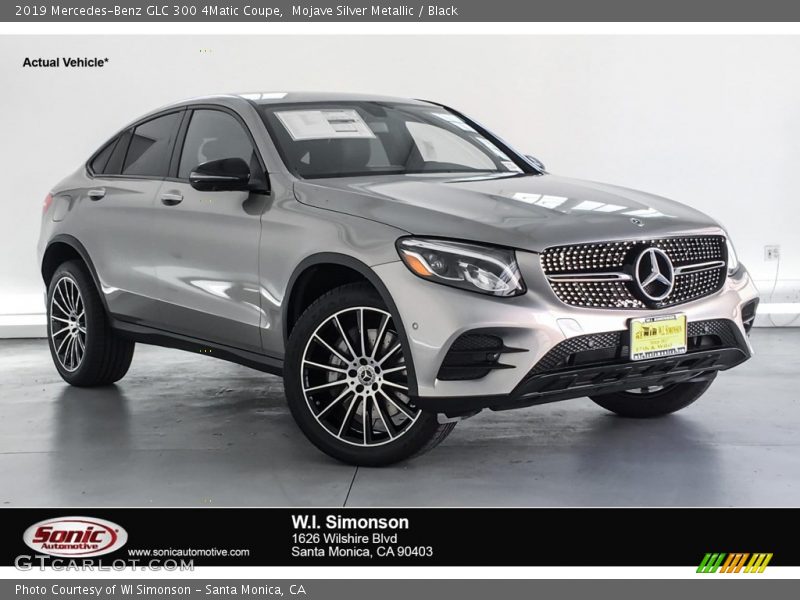 Mojave Silver Metallic / Black 2019 Mercedes-Benz GLC 300 4Matic Coupe