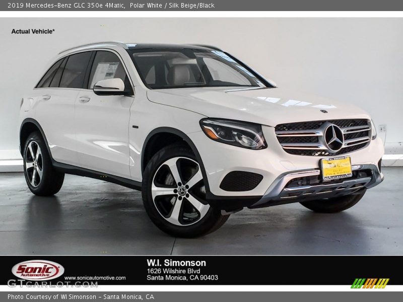 Polar White / Silk Beige/Black 2019 Mercedes-Benz GLC 350e 4Matic